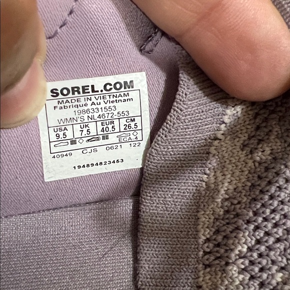 Sorel athletic shoes Purple 9.5 - Picture 6 of 6